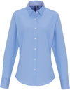 Premier Workwear Women´s Cotton Rich Oxford Stripes Shirt  --PW338