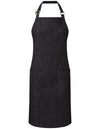 Premier Workwear Organic Denim Fairtrade Bib Apron  --PW113