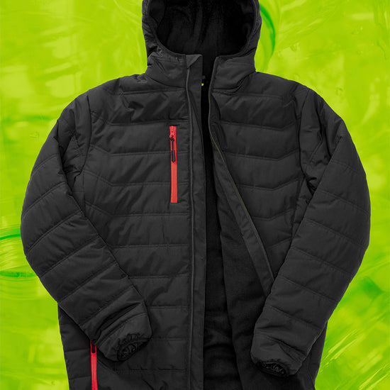 Black Compass Padded Winter Jacket