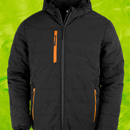 Black Compass Padded Winter Jacket