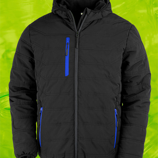 Black Compass Padded Winter Jacket