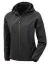 Women`s Recycled 3-Layer Hooded Softshell