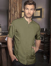 Karlowsky Short Sleeve Chef Jacket Green-Generation  --KY052
