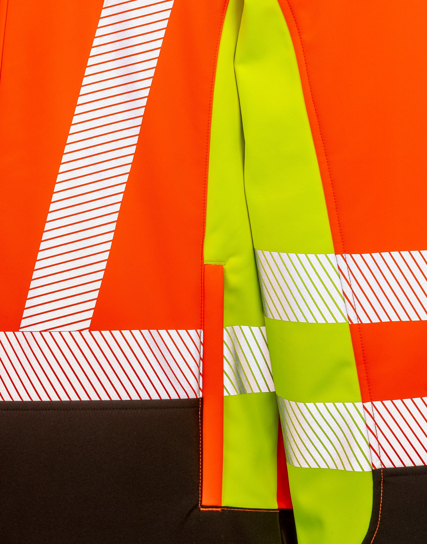 Recycled 3-Layer Printable 3-Tone Safety Softshell