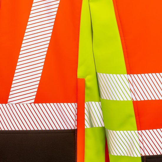 Recycled 3-Layer Printable 3-Tone Safety Softshell