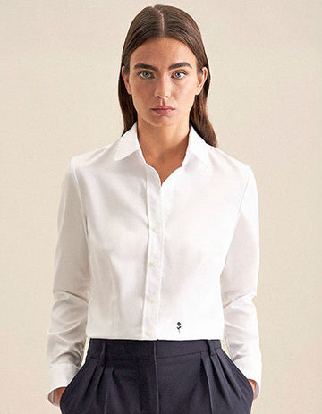 Seidensticker Women´s Blouse Slim Fit Fine Twill Longsleeve
