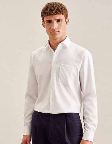 Seidensticker Men´s Shirt Regular Fit Fine Twill Longsleeve