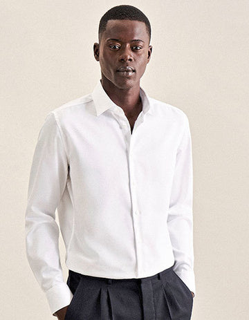 Seidensticker Men´s Shirt Shaped Fit Fine Twill Longsleeve