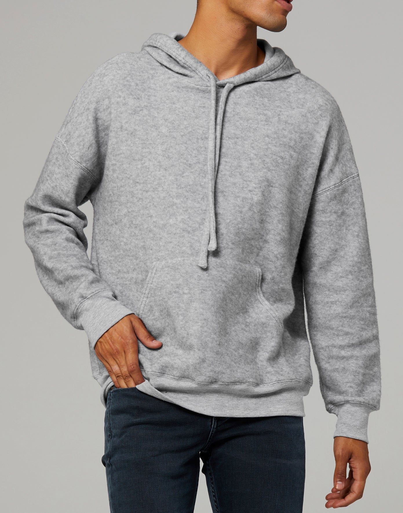 Unisex Sueded Fleece Pullover Hoodie
