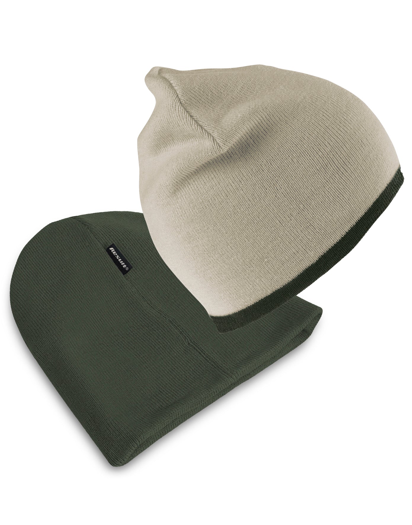 Soft Feel Cuffless Reversible Beanie