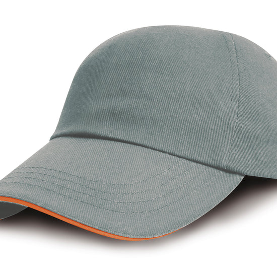 Brushed Cotton Decorator Cap with Sandwich Peak