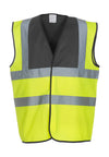 YOKO Hi-Vis 2 Bands & Braces Waistcoat  HVW100