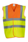 YOKO Hi-Vis 2 Bands & Braces Waistcoat  HVW100