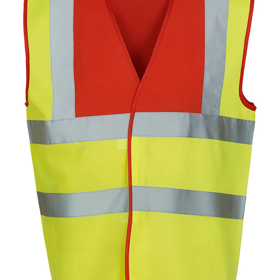 YOKO Hi-Vis 2 Bands & Braces Waistcoat  HVW100