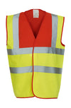 YOKO Hi-Vis 2 Bands & Braces Waistcoat  HVW100