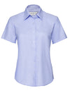 Russell Collection Ladies´ Short Sleeve Easy Care Oxford Shirt  -R-933F-0