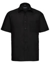 Russell Collection Men´s Short Sleeve Poly-Cotton Easy Care Poplin Shirt  -R-935M-0
