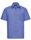 Russell Collection Men´s Short Sleeve Poly-Cotton Easy Care Poplin Shirt  -R-935M-0