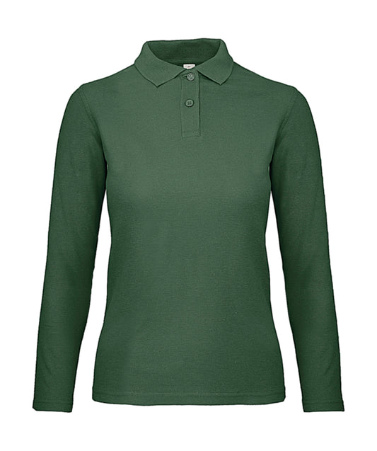 B&C BE INSPIRED Women´s Long Sleeve Polo ID.001 Yksi väri