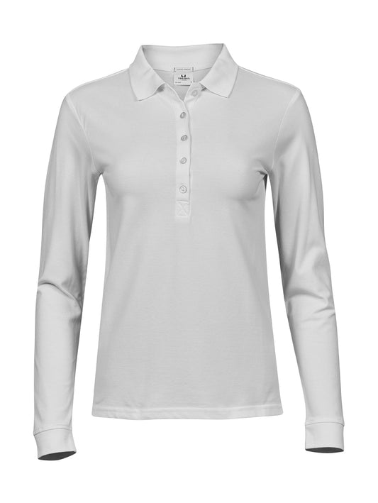 Ladies` Luxury LS Stretch Polo