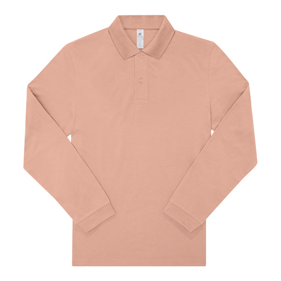 B&C BE INSPIRED My Polo 210 Long Sleeve Yksi väri