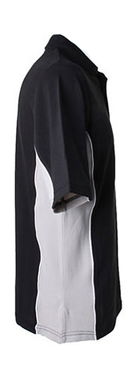 Kustom Kit Classic Fit Track Polo K475 Red/Black/White