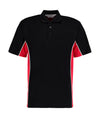 Kustom Kit Classic Fit Track Polo K475 Red/Black/White
