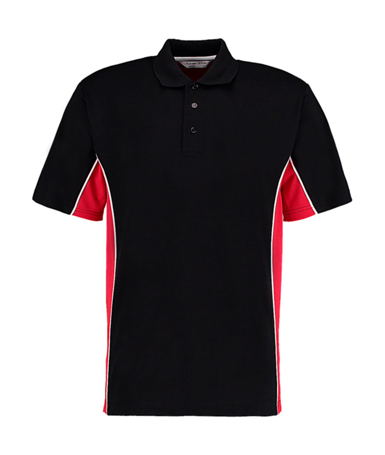 Kustom Kit Classic Fit Track Polo K475 Red/Black/White