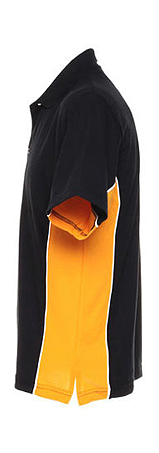 Kustom Kit Classic Fit Track Polo K475 Red/Black/White