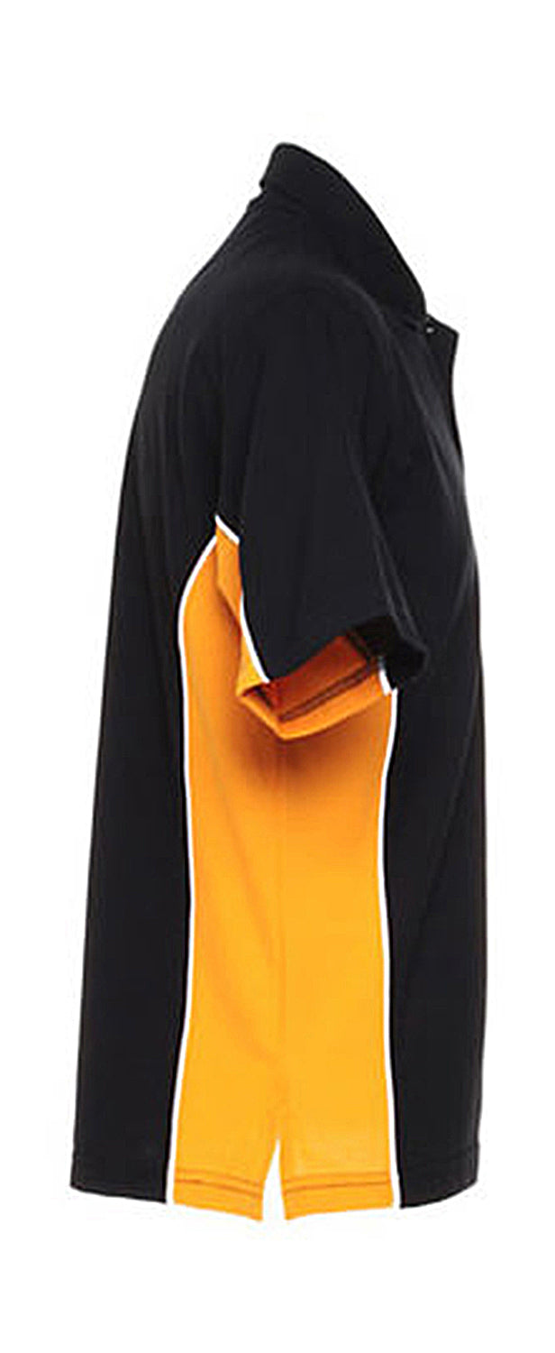 Kustom Kit Classic Fit Track Polo K475 Red/Black/White