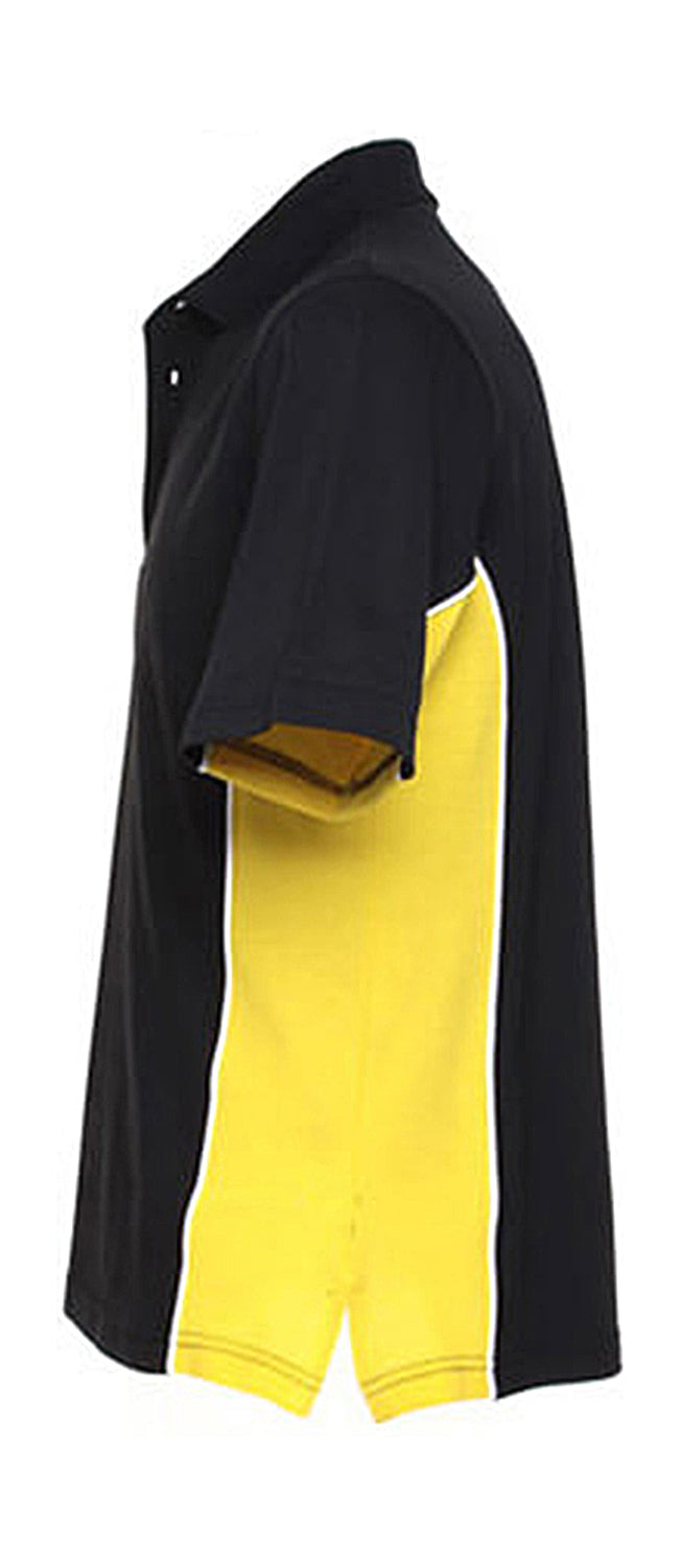 Kustom Kit Classic Fit Track Polo K475 Red/Black/White