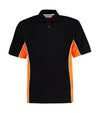 Kustom Kit Classic Fit Track Polo K475 Red/Black/White