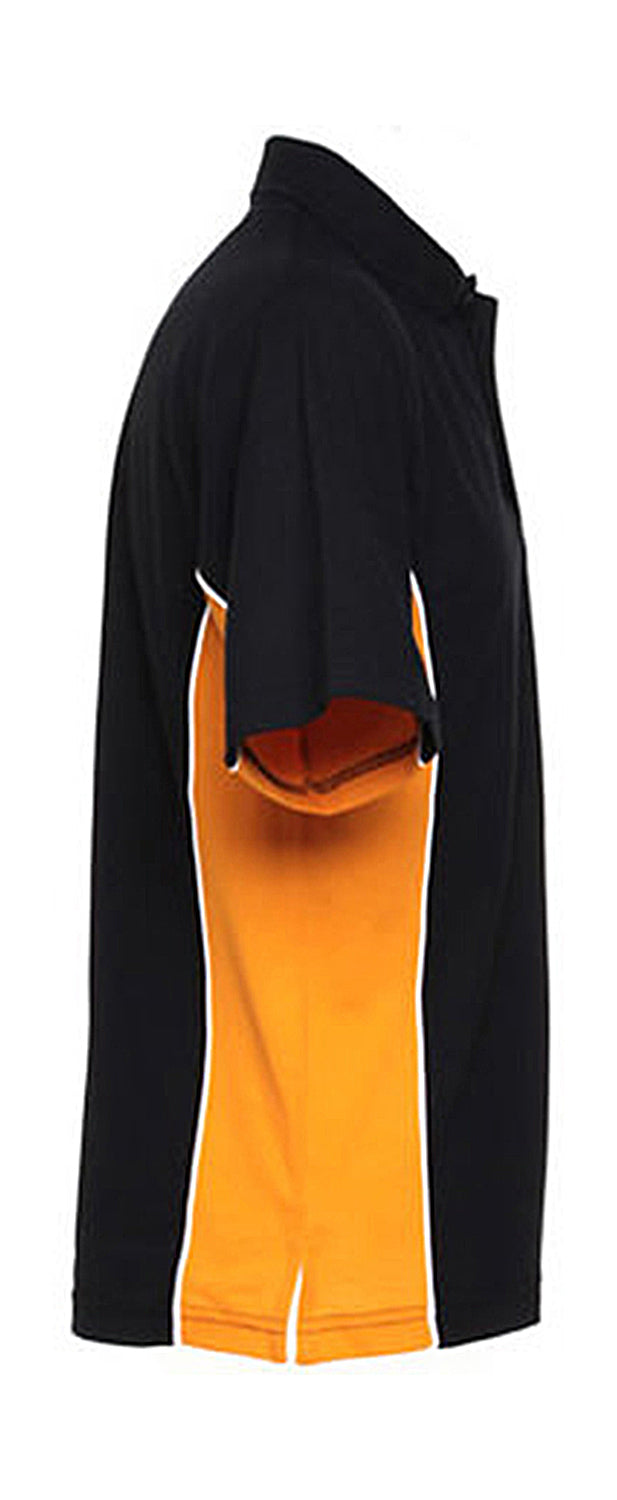 Kustom Kit Classic Fit Track Polo K475 Red/Black/White