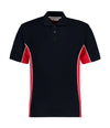 Kustom Kit Classic Fit Track Polo K475 Red/Black/White