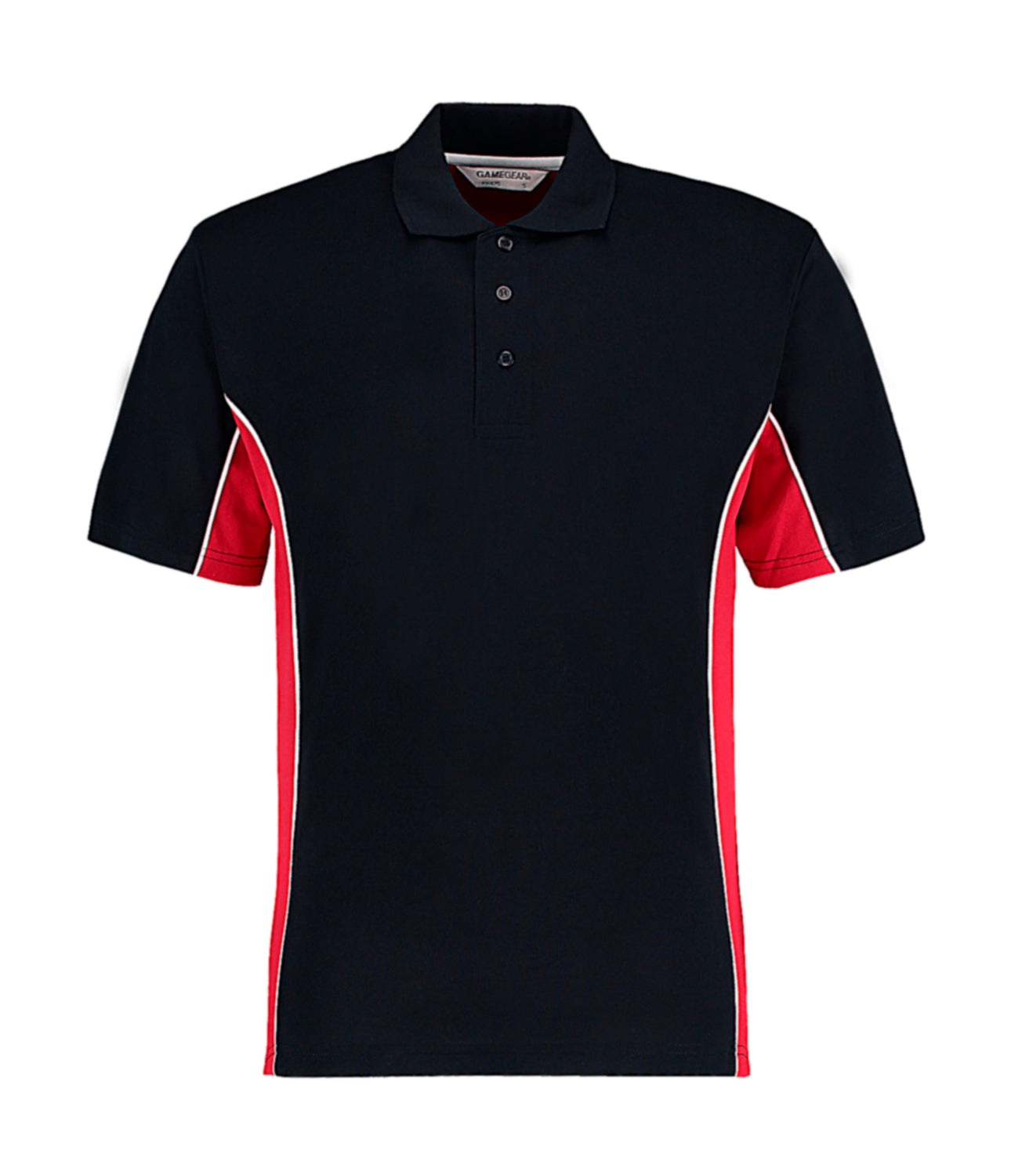 Kustom Kit Classic Fit Track Polo K475 Red/Black/White