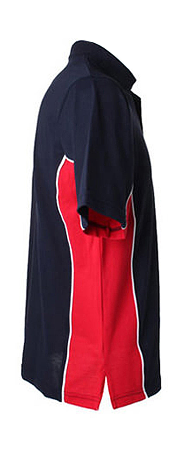 Kustom Kit Classic Fit Track Polo K475 Red/Black/White