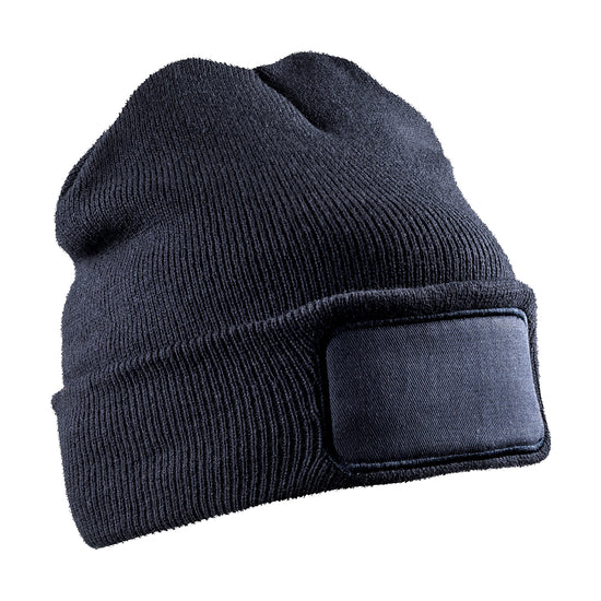 Recycled Double Knit Printers Beanie