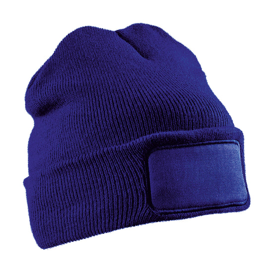 Recycled Double Knit Printers Beanie