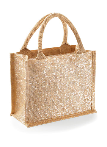 Shimmer Jute Mini Gift Bag
