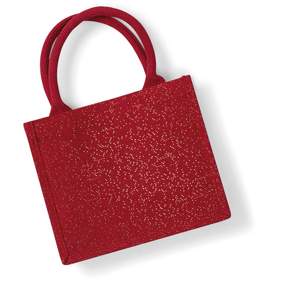 Shimmer Jute Mini Gift Bag