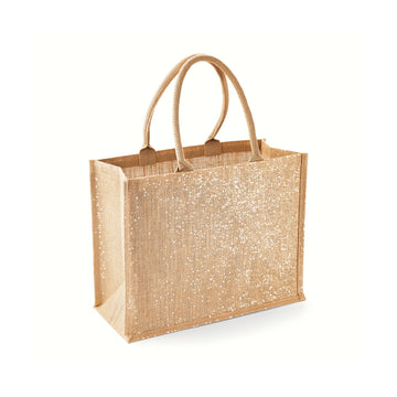 Shimmer Jute Shopper