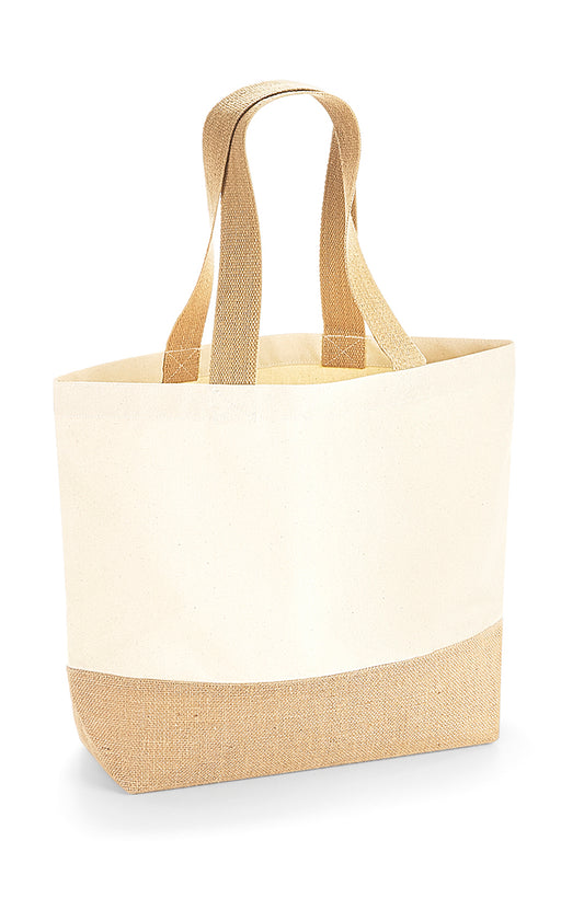 Jute Base Canvas Tote