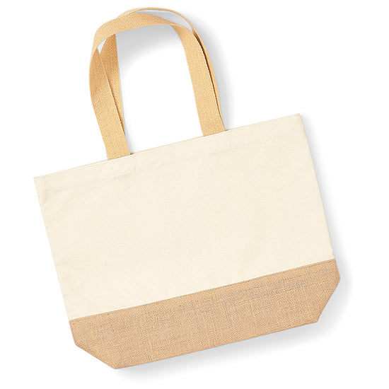Jute Base Canvas Tote