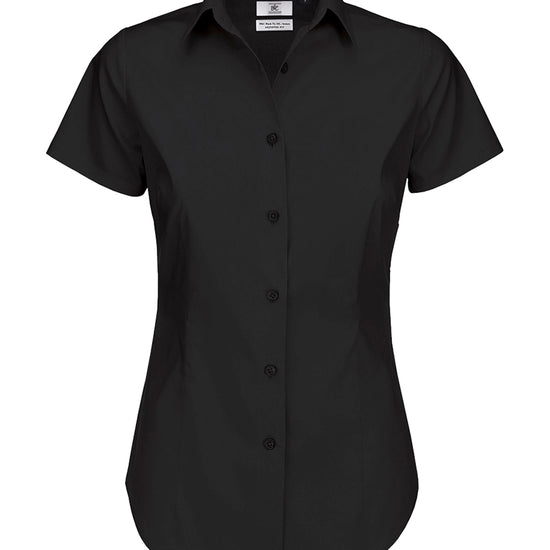 Black Tie SSL/women Poplin Shirt