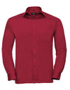 Russell Collection Men´s L/S Poly-Cotton Easy Care Poplin Shirt  -R-934M-0