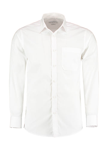 Kustom Kit Men´s Tailored Fit Poplin Shirt Long Sleeve