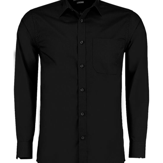 Kustom Kit Men´s Tailored Fit Poplin Shirt Long Sleeve