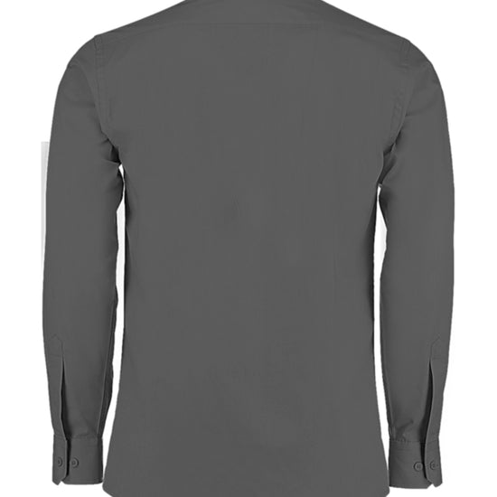 Kustom Kit Men´s Tailored Fit Poplin Shirt Long Sleeve