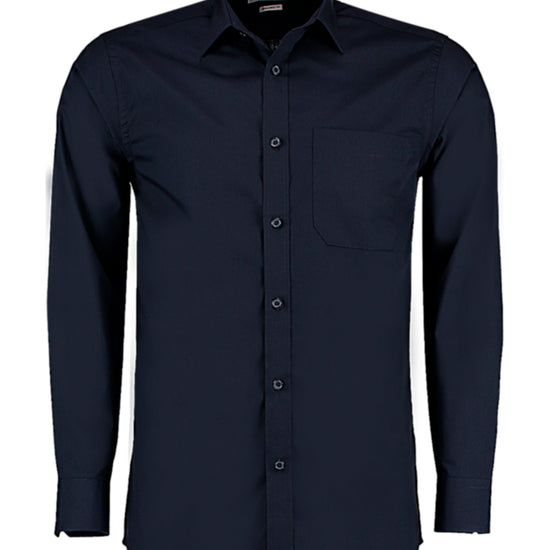 Kustom Kit Men´s Tailored Fit Poplin Shirt Long Sleeve