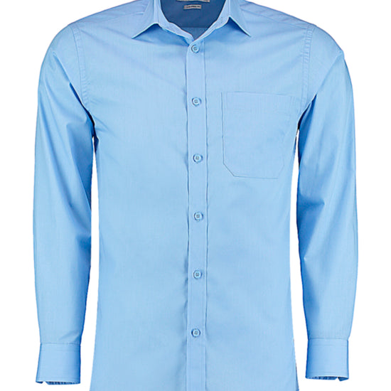 Kustom Kit Men´s Tailored Fit Poplin Shirt Long Sleeve